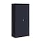 Hirsh Storage Cabinet, 72 in H, 36 in W, 18 in D, Recessed Twist, Keyed, Black, 4 Shelves 22005 - alternate 1