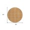 Homeroots 8' Copper And Ivory Round Geometric Washable Indoor Outdoor Area Rug 599654 - alternate 7