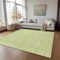Homeroots 10' X 14' Artichoke Green And Ivory Floral Washable Indoor Outdoor Area Rug 581845 - alternate 8