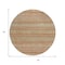 Homeroots 8' Terra Cotta And Rust Round Striped Washable Indoor Outdoor Area Rug 615388 - alternate 4