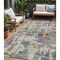 Homeroots 5' X 8' Linen Purple And Gold Abstract Washable Indoor Outdoor Area Rug 630868 - alternate 1