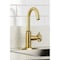 Kingston Brass Single-Handle Bar Faucet with Knurled Handle, Brushed Brass KSD8507RKZ - alternate 5