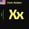 Aacc Self-Adhesive Vinyl Letter: x, Scale: 8 cm. Color: Yellow Font: Anders by, 4PK AACC-Anders-lx-Yellow-M8x4 - alternate 1