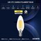 Luxrite 8W LED Candelabra Bulb, 75W Equivalent, E12 Base, 1000 Lumens, 2700K Warm White, Dimmable, 4PK LR21710 - alternate 7
