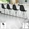 Leisuremod Cresco Acrylic Barstool - Modern ABS Plastic Counter Stool with Steel Legs & Footrest, 2PK CRBL-30TBL2 - alternate 8