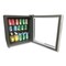 Avanti Refrigerator/Beverage Cooler, 1.6 Cu. Ft., 18.25 x 17.25 x 20, Black/Platinum Trim Glass Door ARBC17T2PG - alternate 6