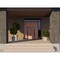 Vdomdoors Front Exterior Prehung Aluminum Double Doors Ronex1055 Teak 1 Sidelight and Top Transom Mirrored RONEX1055DEXD-OAK-W72+16xH96+16-LH-O - alternate 2