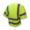 Radians Hi-Vis Safety Vest w/Sleeves M Class 3 , Zipper 6 Pockets SV83GMM - alternate 10