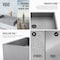 Vigo Orvieto Gothic Gray Concreto Stone 24 in. L x 15 in. W x 5 in. H Rectangular Vessel Bathroom Sink VG04070 - alternate 6