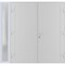 Vdomdoors Front Exterior Prehung Metal-Plastic Double Doors / MANUX 8111 White Silk / Sidelite Exterior Windo MANUX8111DEXD-WS-LH-W72+16xH80 - alternate 1