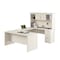 Bestar U Shaped Desk U-Shape Desk, 95-1/2" D X 66-1/2" H, 66" W X White Chocolate 46410-31 - alternate 1