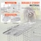 Vevor Live Animal Cage Trap 31" x 10" x 12" Humane Cat Trap Cats Squirrels Mouse LB-28A - alternate 5