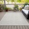 Homeroots 5' X 8' Ivory And Beige Geometric Washable Indoor Outdoor Area Rug 583301 - alternate 7