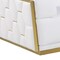 Homeroots 70" White And Silver Italian Leather Loveseat 551603 - alternate 16