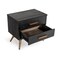 Homeroots Modern Dark Brown Recycled Pine Nightstand with Antique Fittings 473019 - alternate 6