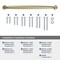 Amerock Renown 12 inch 305mm Center-to-Center Golden Champagne Appliance Pull BP54055BBZ - alternate 3