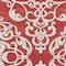 Homeroots 8' X 10' Red And Ivory Damask Washable Indoor Outdoor Area Rug 614458 - alternate 5