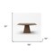 Homeroots 59" Walnut Square Solid Manufactured Wood Dining Table 487375 - alternate 4