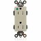 Leviton Electrical Receptacles 5-15R Lev Lok Dec Hg Tr Recep Ivory MT162-HGI - alternate 1