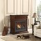 Duluth Forge Ventless Natural Gas Fireplace With Mantel - 26,000 BTU, T-Stat Control, Auburn Cherry Finish DFS-300NT-3AC - alternate 5