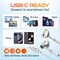 Delton USB-C Wired Computer Headset/Headphones with Microphone, White 18EC - alternate 6