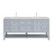 James Martin Vanities Breckenridge 72" Double Vanity, Serenity Blue, w/ 3 CM Siberian Silestone Top 330-V72-SRB-3SFR - alternate 1