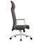 Leisuremod Aleen High-Back Office Chair in Upholstered Leather and Iron Frame with Swivel and Tilt, Grey AOT19GRL - alternate 7