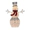 Santas Forest Pre-Lit Glitter Frosted Snowman, White, LED, Internal Light 56920 - alternate 2