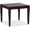 Lorell Square Lorell Mahogany Finish Solid Wood Corner Table, 26.2 W, 26.2 L, 29.5 H, Birch, Mahogany LLR59543 - alternate 1