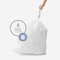 Simplehuman 6 Liter / 1.6 Gal. Trash Bags, 12.1 in x 17.7 in, 0.5 mil, White, 360 PK CW0251MC - alternate 6
