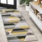 Jonathan Y Kehoe Retro Diamonds Geometric Yellow/Gray/Cream 2 ft. x 8 ft. Runner Rug UNQ101A-28 - alternate 1
