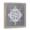 Homeroots 17" X 17" Gray Compass Galvanized Metal And Wood Square Framed Art 634054 - alternate 7