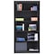 Atlantic Metal Bookcase, Steel, 5 Shelf, Black, 72HX36W BA40361872-09 - alternate 5