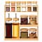 Basicwise 3-Tier Bamboo Spice Rack with 6 Spice Shaker Bottles, 4 Airtight Jars and 2 Soy Sauce or Olive QI004708 - alternate 1