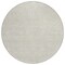 Homeroots 8' Beige And Ivory Round Geometric Washable Indoor Outdoor Area Rug 602337 - alternate 8