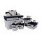 Homeroots Set of Five Blue And White Rattan Basket, 5PK 364163 - alternate 1