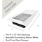 Sierra Grates 4 in. H X 12 in. W 2-Way 45 Degree Louvered, Steel, White Floor Register TWF412-WHT - alternate 4