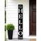 Homeroots 72in Black And White Solid Wood Hello There Porch Sign 634449 - alternate 6