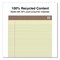 Tru Red Recycled Notepads, Narrow Rule, (50) Canary Yellow 8.5 x 11 Sheets, 12PK TR59937/TR58186 - alternate 5