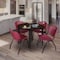 Regency Round Kahlo Breakroom Table, 48 in W, 48 in L, Neo Walnut TPL48RNDNWBK - alternate 3