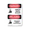 Signmission Safety Sign, OSHA Danger, 10" Height, Rigid Plastic, Forklift Traffic Bilingual, P-VPR-1265 OS-DS-P-710-VPR-1265 - alternate 1