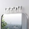 Jonathan Y Irving 27.75" 4-Light Seeded Glass/Iron Modern Contemporary LED Vanity Light, Chrome JYL7558C - alternate 10