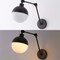 Jonathan Y Alba 7" 1-Light Modern Industrial Adjustable Swing Arm Metal Frosted Glass Globe LED Sconce, Oil Rubb JYL9931B - alternate 10