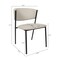 Manhattan Comfort Drift Metal Vegan Leather Side Chair in Stone Gray - Set of 4 DC1532-1 - alternate 8