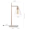 Jonathan Y Lorena 22.25" Modern Glam Metal/Marble LED Table Lamp, Copper JYL1100A - alternate 8