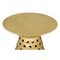 Homeroots 20" Gold Iron Round Pedestal End Table 556548 - alternate 8