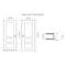 Vdomdoors Steel Door Deux 0729 Gray Graphite Stainless Inserts Single Modern Painted DEUX0729EXD-GRE-W36 x H80-Right-hand Inswing - alternate 4