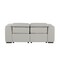 Homeroots 77in Light Gray and Brown Italian Leather Power Reclining Loveseat With Storage 720550 - alternate 9