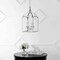 Jonathan Y Ruth 11" 4-light Traditional Classic Lantern Metal/Glass LED Pendant, Silver JYL7403B - alternate 9