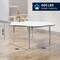 Flash Furniture Wren 60 in Flower Adjustable Height Activity Table, Thermal Laminate Top, Short Legs, White XU-A60-FLR-WHT-T-P-GG - alternate 9